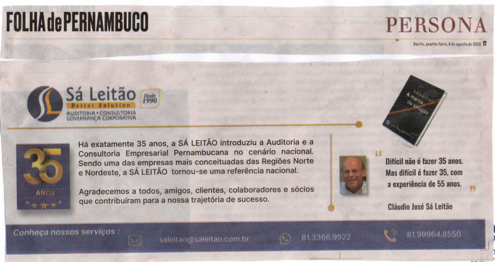 Folha de Pernambuco - Edição de 06/08/2025
